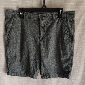 Marc Anthony Dark Gray Flat Front Shorts